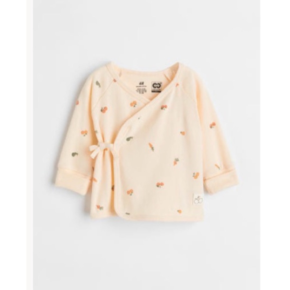 H&M Peach Baby Wrapover with Fruit Accents
